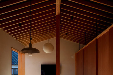 他の地域にある和モダンなおしゃれなリビングの写真