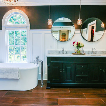 Bold, Glam Master Bath