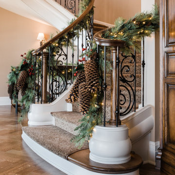 2019 SMA StairCraft Awards - Best Curved Stairway-Traditional - Heartland Stairw