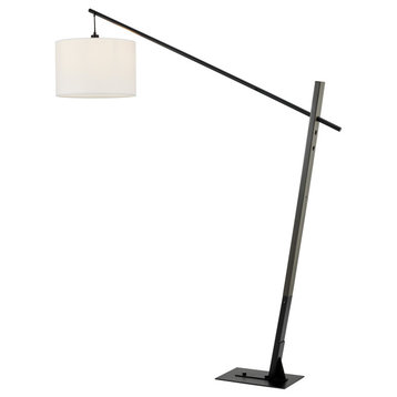 Lite Source LS-83595 Stockton 83" Tall Boom Arm Floor Lamp - Charcoal Grey