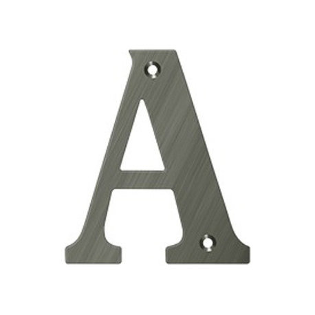 RL4A-15A 4" Residential Letter A, Antique Nickel