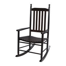 Gift Mark Home Children Adult Resting Tall Back Rocking Chair, Espresso