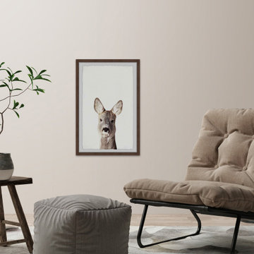 "Kangaroo Close-up" Framed Painting Print