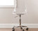 Clear Acrylic Office Chair with Wheels