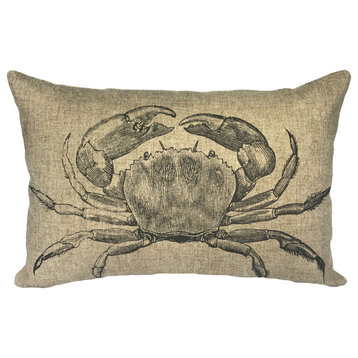 Crab Linen Pillow