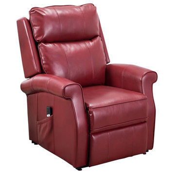 Lehman Red Traditional Lift Chair