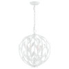 Crystorama Lighting Group 504 Broche 4 Light 16"W Taper Candle - Matte White