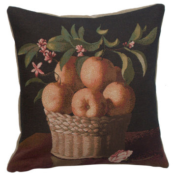 Orange Basket European Cushion Cover