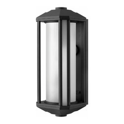 Hinkley - Castelle Black One-Light Large Outdoor Wall Light - Outdoor Wall Lights And Sconces