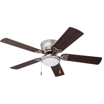 Prominence Home Benton Low Profile Ceiling Fan with Light, 52 inch