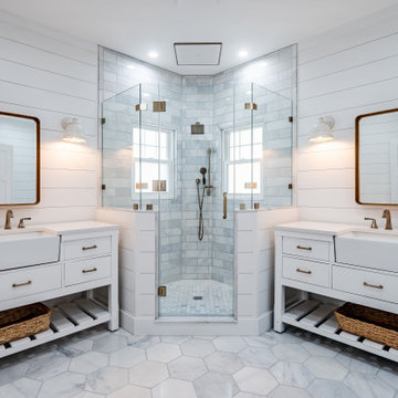 Downingtown Modern Farmhouse Master Bathroom