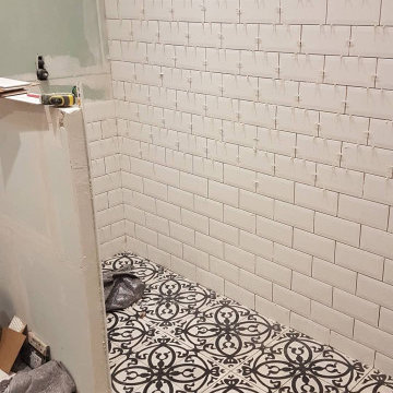 Rénovation salle de bain industrielle