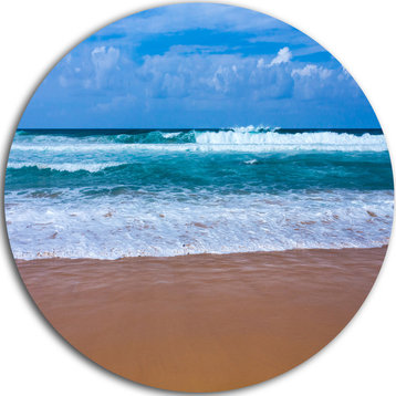 Fascinating Atlantic Beach In Portugal, Seashore Disc Artwork, 36"
