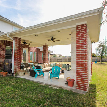 Patio Cover with Fireplace
