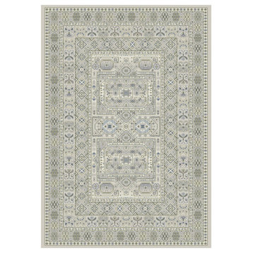 Dynamic Rugs Ancient Garden 57147-9696 Rug 7'10"x11'2" Ivory/Gray Rug
