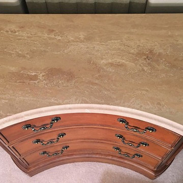 Custom Limestone Vanity Top