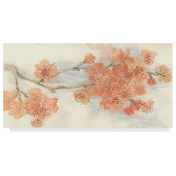 Chris Paschke 'Peach Blossom I' Canvas Art, 19"x10"
