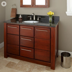 Customize Solid Wood Bathroom Vanity- - Products