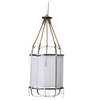 White Linen Shade Ceiling Lamp S, Andrew Martin French Laundry