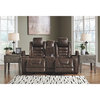 Signature Design by Ashley Game Zone Power Reclining Loveseat in Bark