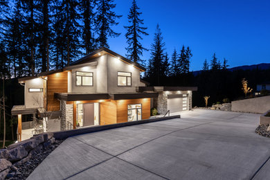 Example of an exterior home design in Vancouver