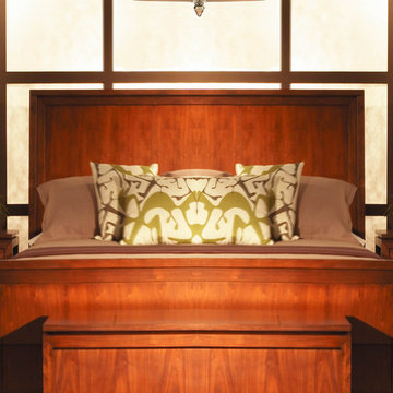 Luxo Collection 3-Light 14" Antique Brass Semi-Flush Mount with Organza