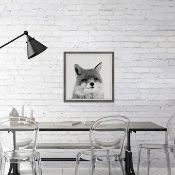 "Handsome Fox" Framed Painting Print