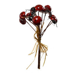 Shea's Wildflower - Ladybugs On Stems, 12 Pieces - Wreaths And Garlands