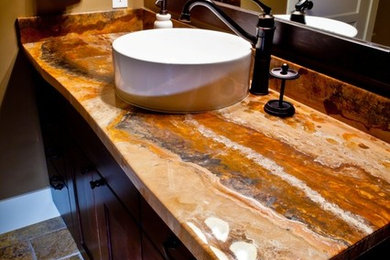 Example of a trendy home design design in Denver