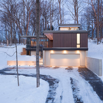 Terraced House - Elm Grove - Modern Wood Exterior in a Wooded Suburban Setting