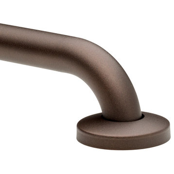 no drilling required Grab Bars - 250lb rated, Oil Rub Bronze, 18", 1-1/4" Dia