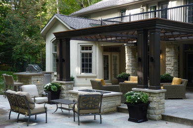 This is an example of a backyard patio in Toronto.