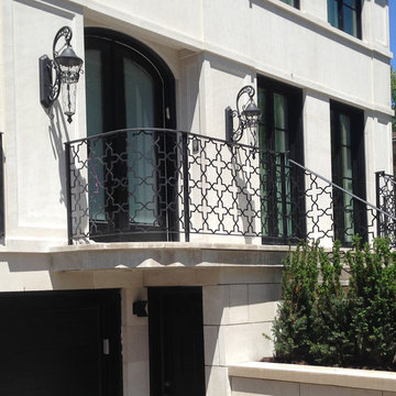Hillmount residence wrought iron exterior guard