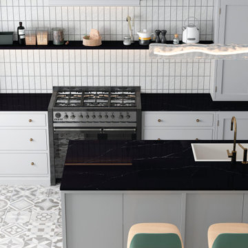 Soapstone Meditarreanean kitchen design