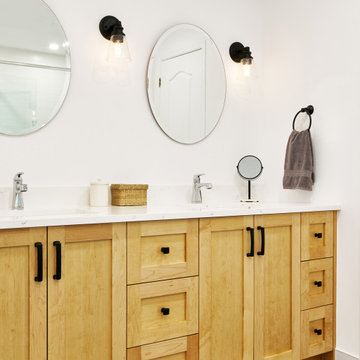 Clean and Modern, yet Cozy Bathroom