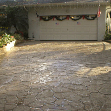 Stamped Concrete Driveway