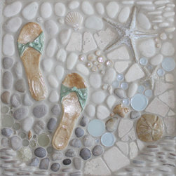 "A Walk On The Beach" Mural - Tile Murals
