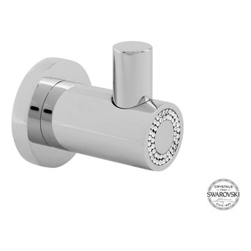 MUSE DIAMOND ROBE HOOK. CHROME.