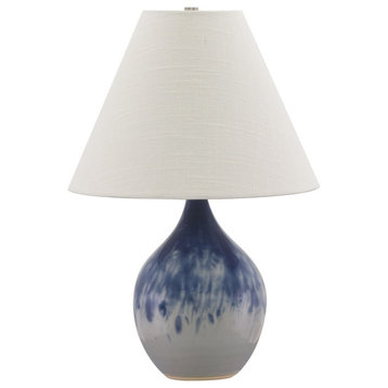 Scatchard 1 Light Table Lamp, Decorated Gray