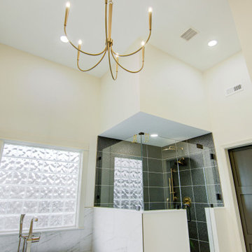 Majestic Golden Glow Bathroom Retreat