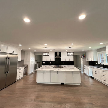 Open Concept Kitchen | Addition to Split Level Teaneck NJ