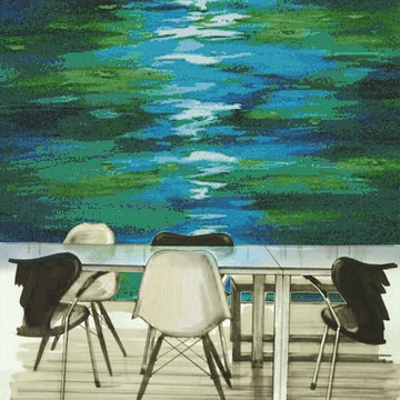 Moonlight Glow Green | Glass Mosaic | PIXL Mist Collection