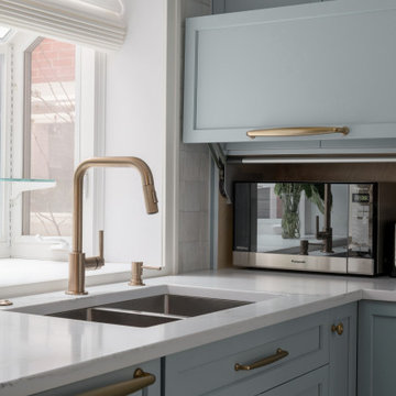 Hidden Appliance Cabinet in Kitchen
