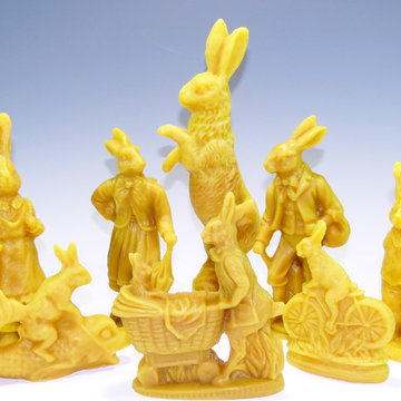 Beeswax Rabbit Ornaments