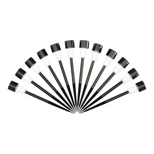 Solar Path Lights, Set of 8 Stainless Outdoor Lights by Pure Garden