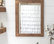 Farmhouse Bathroom Vanity Mirror, 24"x31", Walnut