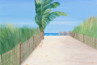 A day at the beach - 20" x 16" (50cm x 40cm) - Oil on Canvas