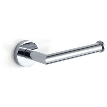 Hotelier Wall Mounted Single Post Toilet Paper Holder, Polished Chrome