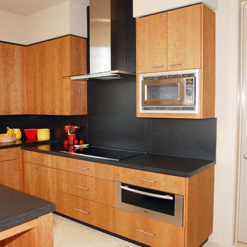 Modern cherry kitchen
