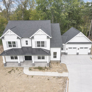 Modern Farmhouse on Wooded Walkout